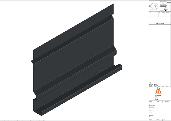 Aluminium Fascia Board - Type 10 - Butt Strap