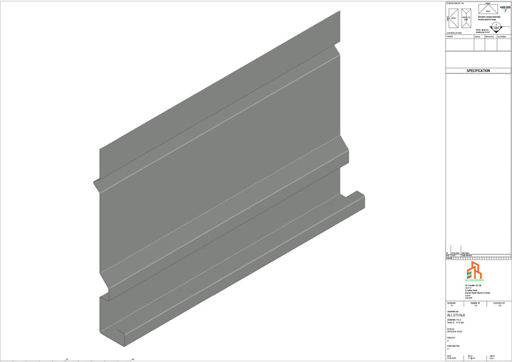 Aluminium Fascia Board - Type 10 - Butt Strap