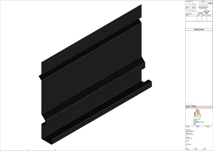 Aluminium Fascia Board - Type 10 - Butt Strap