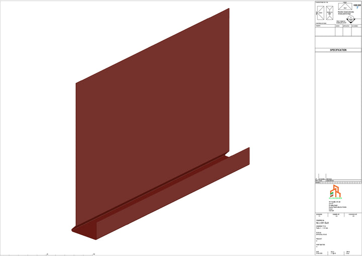 Aluminium Fascia Board - Type 11 - Butt Strap