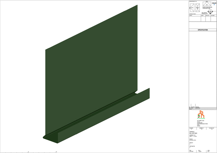 Aluminium Fascia Board - Type 11 - Butt Strap