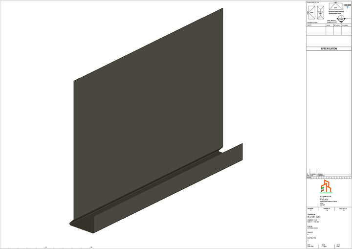 Aluminium Fascia Board - Type 11 - Butt Strap