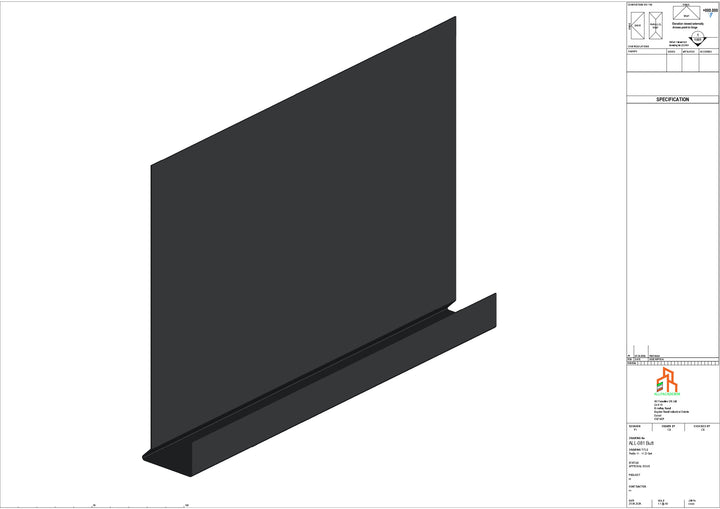 Aluminium Fascia Board - Type 11 - Butt Strap