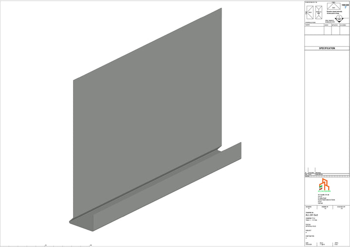 Aluminium Fascia Board - Type 11 - Butt Strap