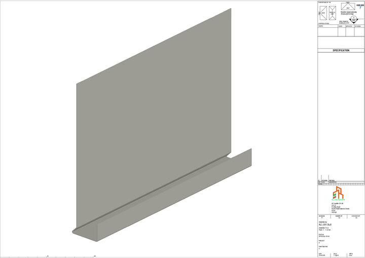 Aluminium Fascia Board - Type 11 - Butt Strap