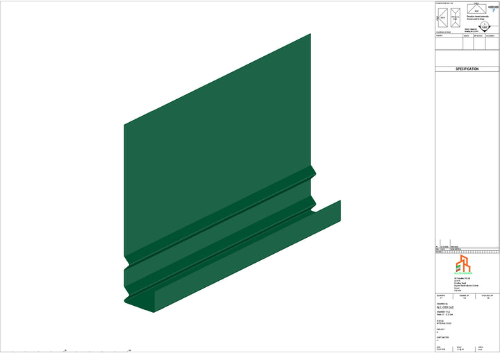 Aluminium Fascia Board - Type 12 - Butt Strap