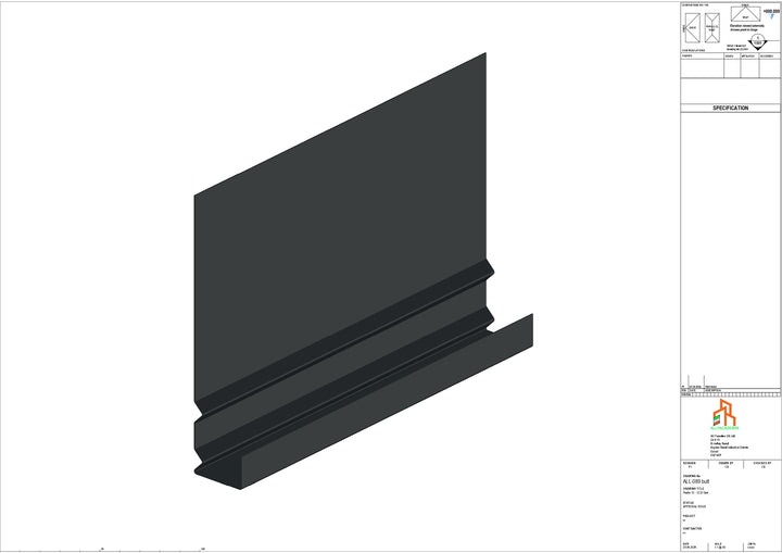 Aluminium Fascia Board - Type 12 - Butt Strap