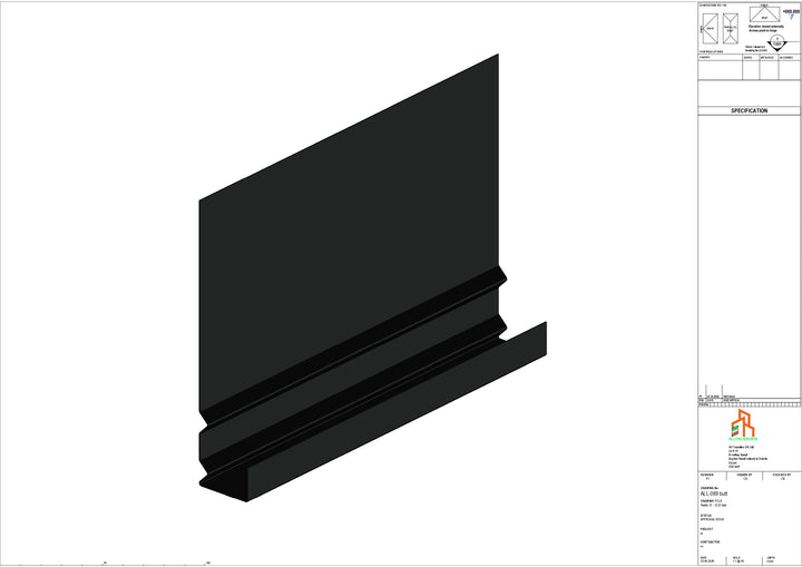 Aluminium Fascia Board - Type 12 - Butt Strap