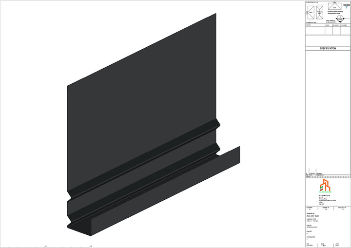 Aluminium Fascia Board - Type 13 - Butt Strap