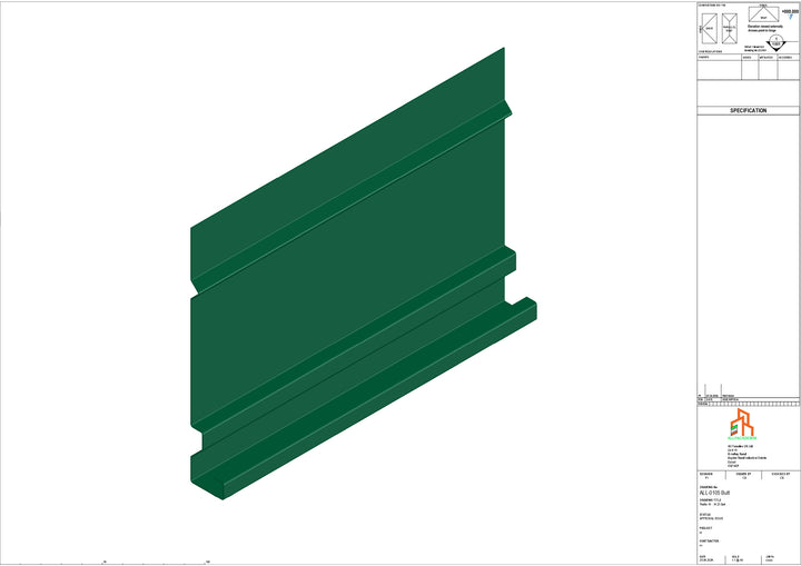 Aluminium Fascia Board - Type 14 - Butt Strap
