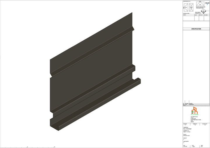 Aluminium Fascia Board - Type 14 - Butt Strap