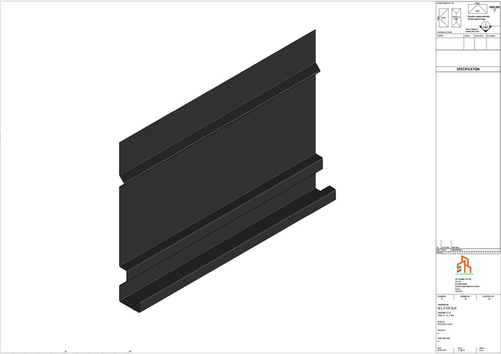 Aluminium Fascia Board - Type 14 - Butt Strap