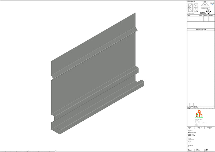 Aluminium Fascia Board - Type 14 - Butt Strap