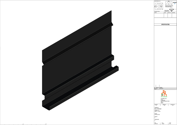 Aluminium Fascia Board - Type 14 - Butt Strap
