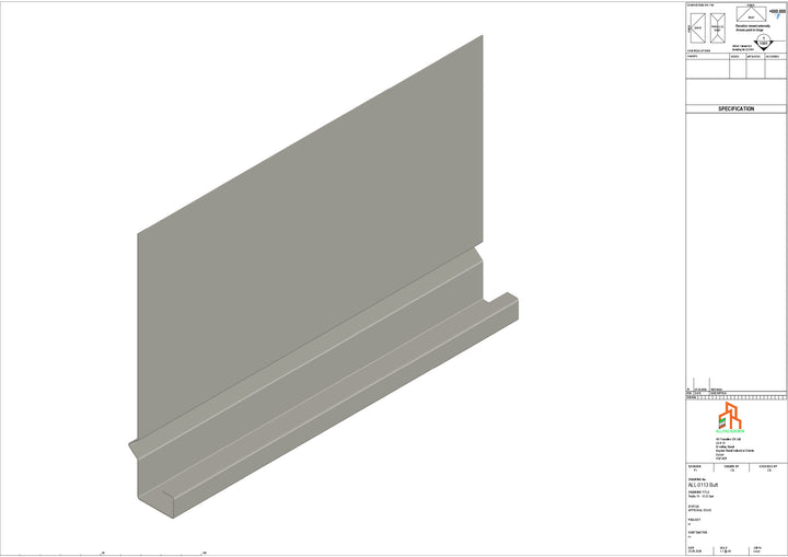 Aluminium Fascia Board - Type 15 - Butt Strap