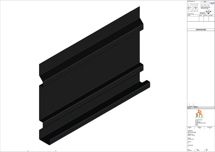 Aluminium Fascia Board - Type 16 - Butt Strap