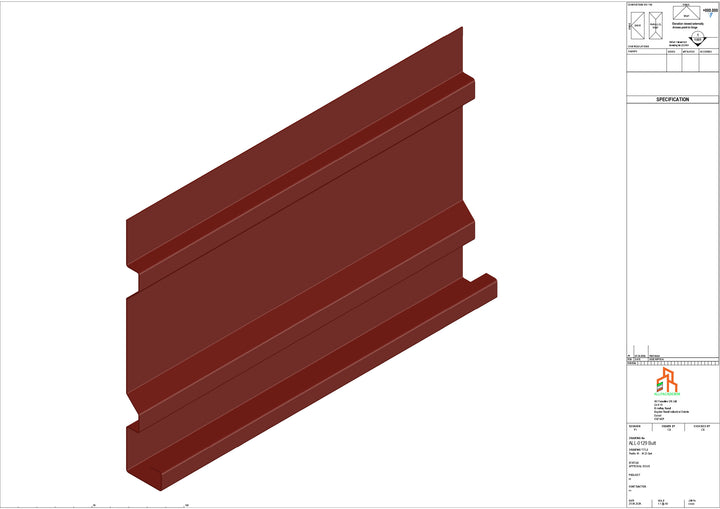 Aluminium Fascia Board - Type 17 - Butt Strap