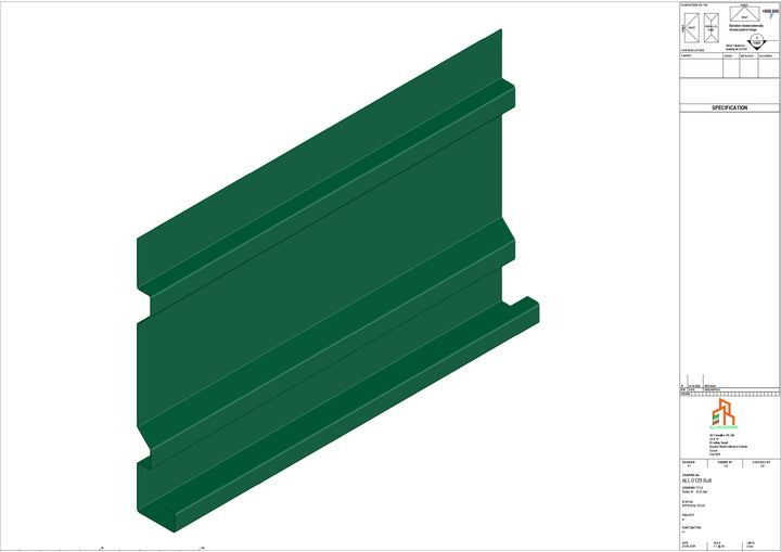 Aluminium Fascia Board - Type 17 - Butt Strap