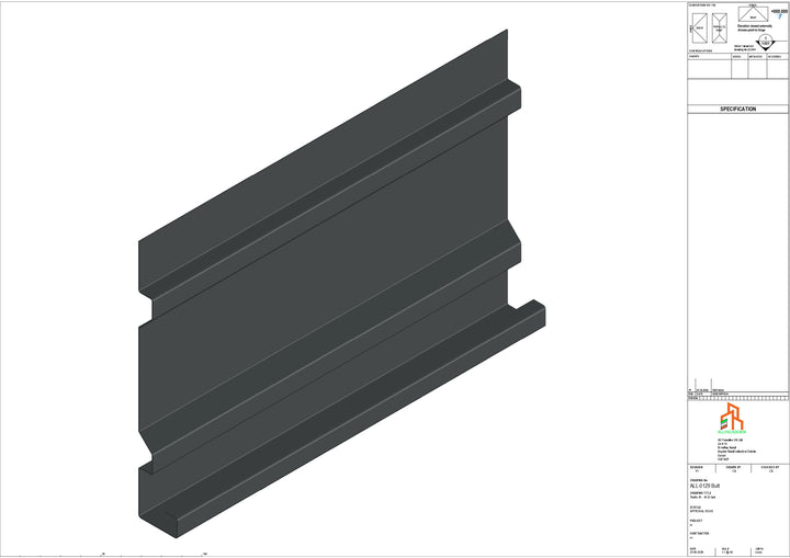 Aluminium Fascia Board - Type 17 - Butt Strap