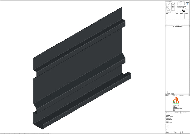 Aluminium Fascia Board - Type 17 - Butt Strap