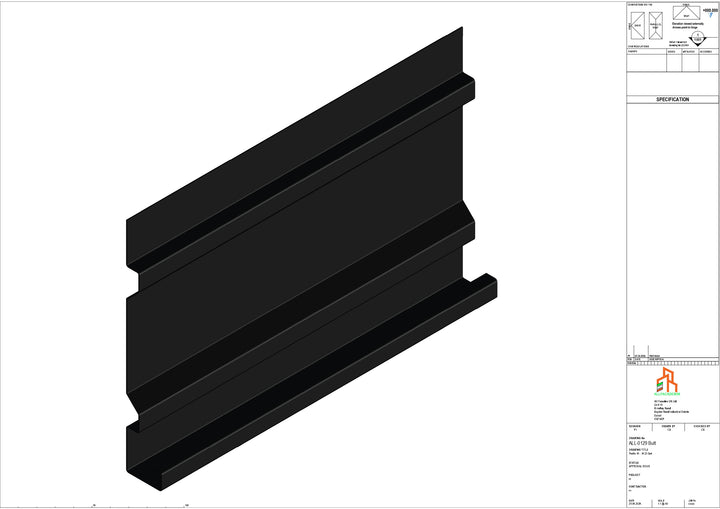 Aluminium Fascia Board - Type 17 - Butt Strap