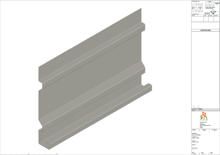 Aluminium Fascia Board - Type 17 - Butt Strap