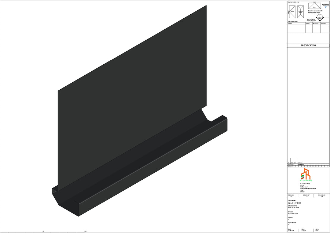 Aluminium Fascia Board - Type 18 - Butt Strap