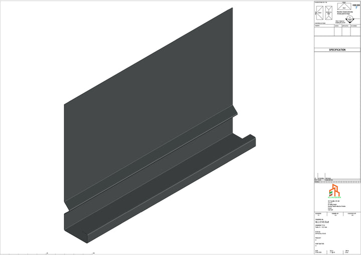 Aluminium Fascia Board - Type 19 - Butt Strap