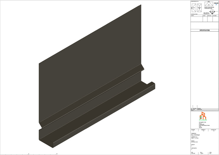 Aluminium Fascia Board - Type 19 - Butt Strap