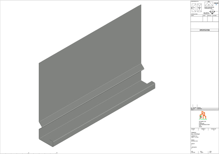 Aluminium Fascia Board - Type 19 - Butt Strap