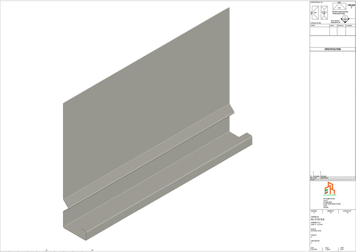 Aluminium Fascia Board - Type 19 - Butt Strap