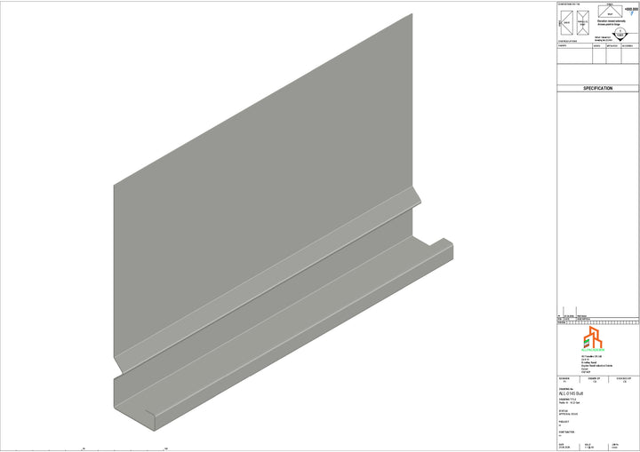Aluminium Fascia Board - Type 19 - Butt Strap