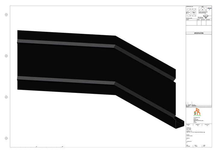 Aluminium Fascia Board 135 Int Corner 300x300mm
