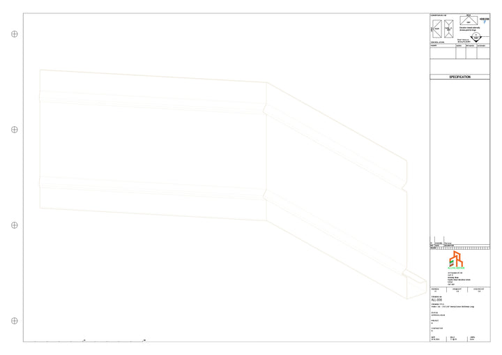 Aluminium Fascia Board 135 Int Corner 300x300mm