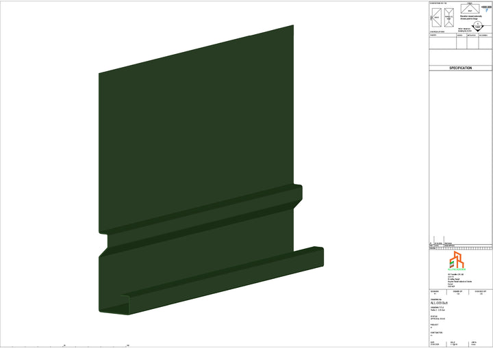 Aluminium Fascia Board - Type 2 - Butt Strap
