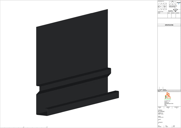 Aluminium Fascia Board - Type 2 - Butt Strap