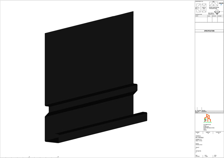 Aluminium Fascia Board - Type 2 - Butt Strap