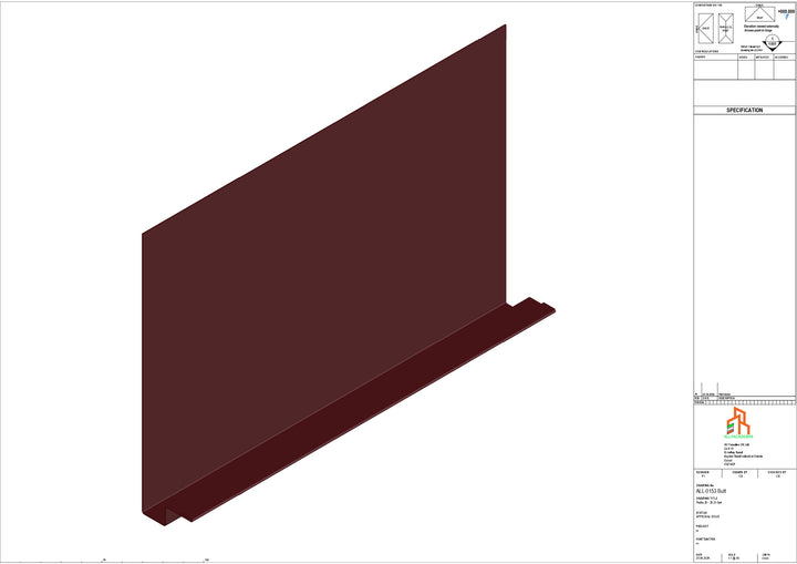 Aluminium Fascia Board - Type 20 - Butt Strap