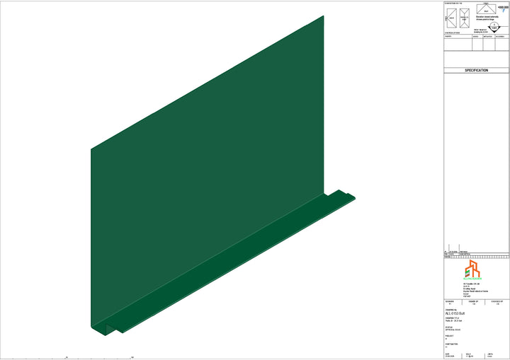 Aluminium Fascia Board - Type 20 - Butt Strap