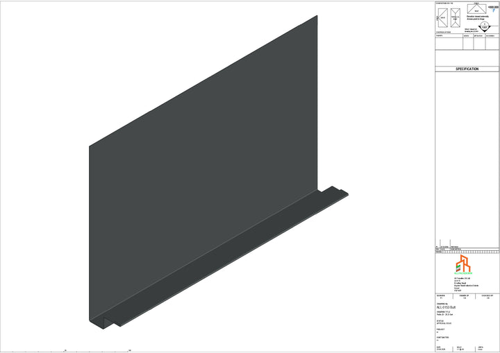 Aluminium Fascia Board - Type 20 - Butt Strap