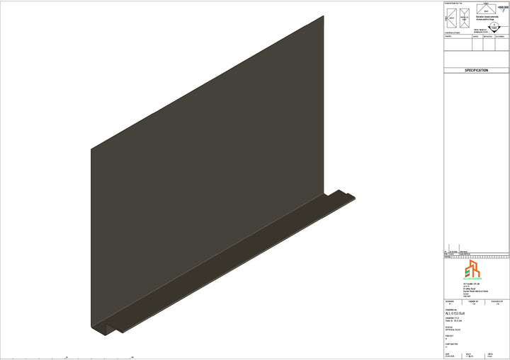 Aluminium Fascia Board - Type 20 - Butt Strap