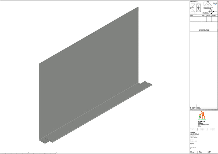 Aluminium Fascia Board - Type 20 - Butt Strap