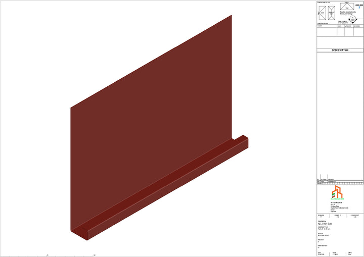 Aluminium Fascia Board - Type 21 - Butt Strap