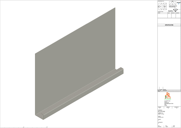 Aluminium Fascia Board - Type 21 - Butt Strap