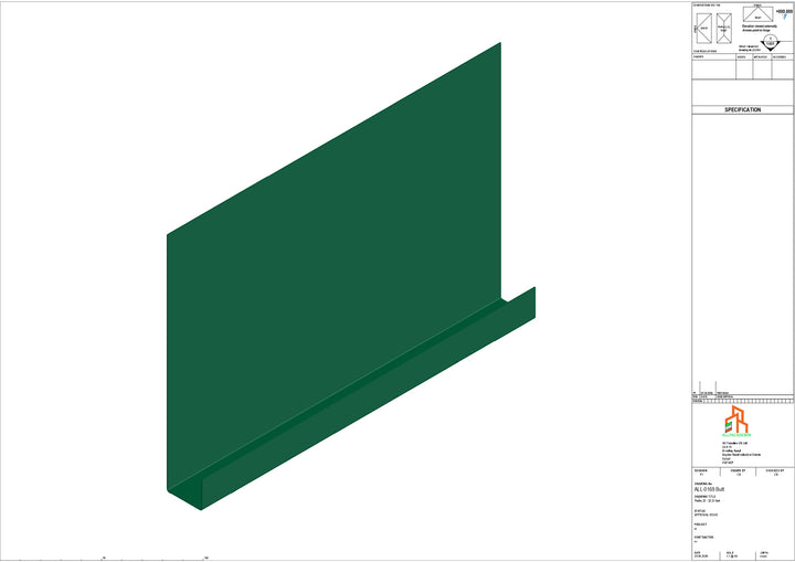Aluminium Fascia Board - Type 22 - Butt Strap