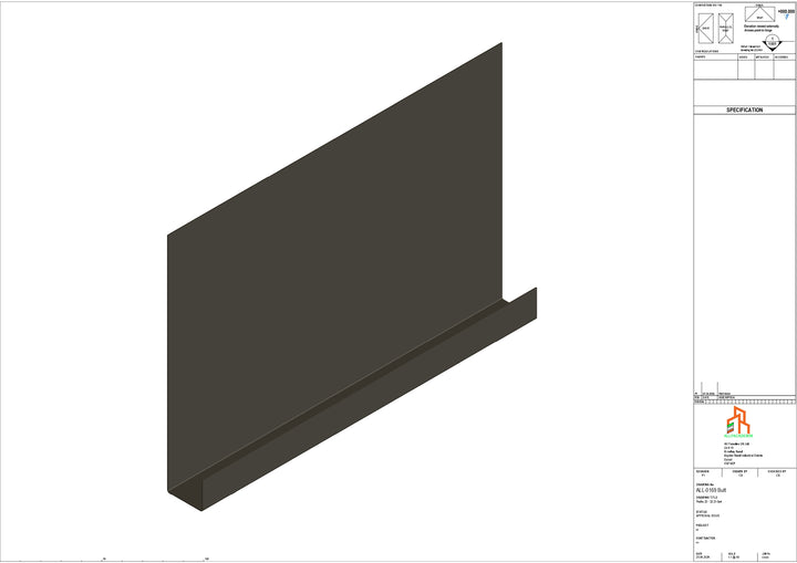 Aluminium Fascia Board - Type 22 - Butt Strap