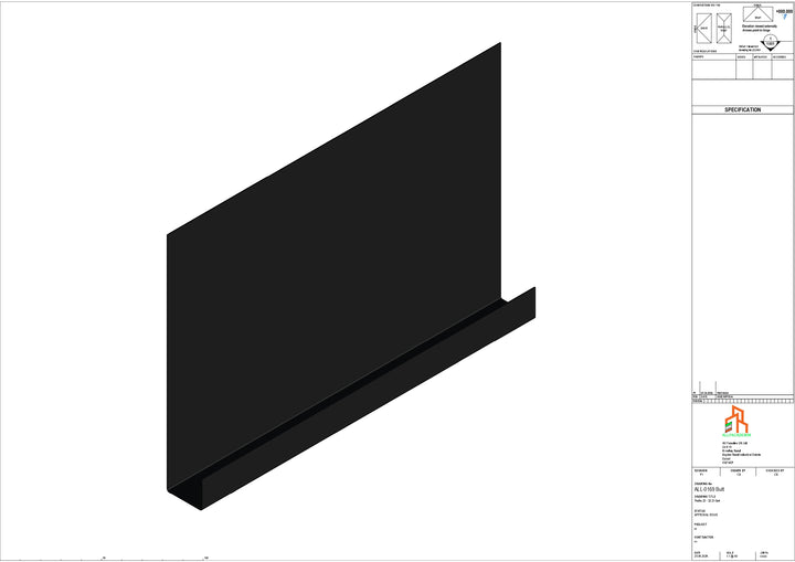 Aluminium Fascia Board - Type 22 - Butt Strap