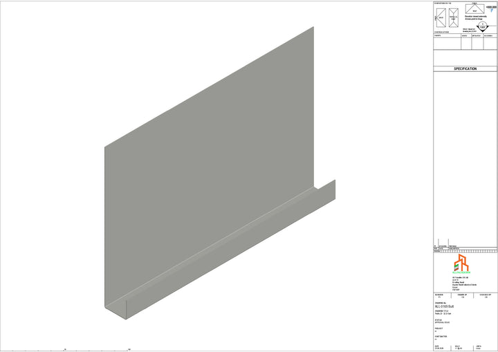 Aluminium Fascia Board - Type 22 - Butt Strap