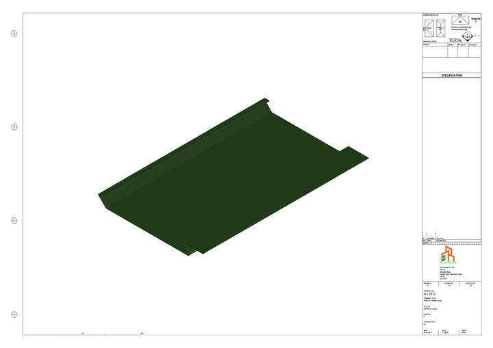 Aluminium Soffit - Type 1 - Straight 3000mm Length