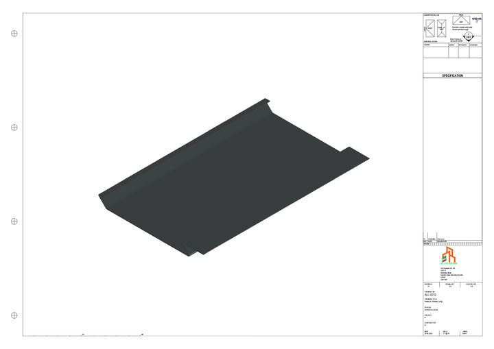Aluminium Soffit - Type 1 - Straight 3000mm Length